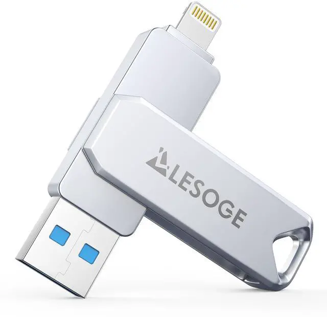 Main image of MFi Certified 128GB Flash Drive for iPhone Photo Stick USB Memory Stick Thumb Drives, High Speed USB Stick External Storage for iPhone/iPad/Android/PC