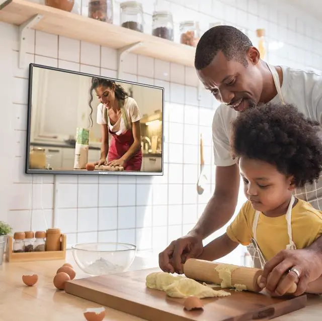 Alt view image 3 of 5 - Westinghouse 32 Inch TV with DVD Player Built in, 720p HD LED Small Flat Screen Non-Smart Television DVD Combo with HDMI, USB, & Parental Controls, Monitor for Home, Kitchen, or RV Camper