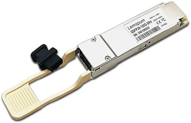 Alt view image 2 of 5 - 1pc 100G SR QSFP28 Multimode Module 100GBASE-SR4 850nm 100m DOM MPO-12/UPC MMF Optical Transceiver Support 4 x 25G-SR Compatible with Juniper JNP-QSFP-100G-SR4, Arista/Brocade/Dell SFP-100G-SR4 ect.