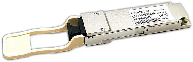 Alt view image 3 of 5 - 1pc 100G SR QSFP28 Multimode Module 100GBASE-SR4 850nm 100m DOM MPO-12/UPC MMF Optical Transceiver Support 4 x 25G-SR Compatible with Juniper JNP-QSFP-100G-SR4, Arista/Brocade/Dell SFP-100G-SR4 ect.