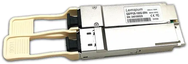 Alt view image 5 of 5 - 1pc 100G SR QSFP28 Multimode Module 100GBASE-SR4 850nm 100m DOM MPO-12/UPC MMF Optical Transceiver Support 4 x 25G-SR Compatible with Juniper JNP-QSFP-100G-SR4, Arista/Brocade/Dell SFP-100G-SR4 ect.
