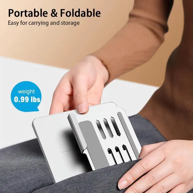 Alt view image 5 of 5 - for Samsung Galaxy Z Fold 7 6 5 4 Stand and Keyboard Mouse, Portable Mini Bluetooth Keyboard, Foldable Adjustable Aluminum Alloy Stand Holder for Desk, with Wireless Mouse and Pen