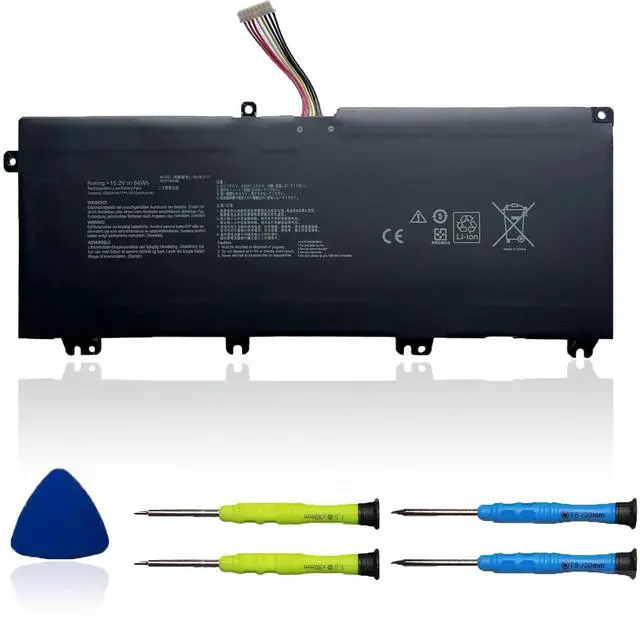 Main image of OUWEE B41N1711 Laptop Battery Compatible with Asus TUF Gaming FX705DT-AU068T FX705DD FX705DU FX705DY-AU072 FX705GM FX705GE FX705GD Series B41Bn95 B41Bn9H 15.2V 64Wh 4110mAh(Long Cable)