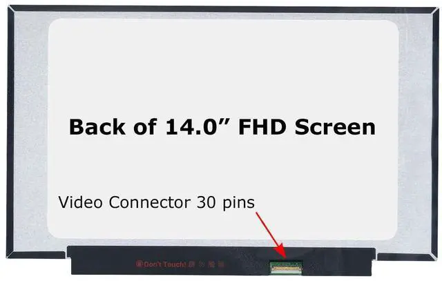 Alt view image 2 of 5 - SCREENARAMA New Screen Replacement for NT140FHM-N43 V8.0, FHD 1920x1080, IPS, Matte, LCD LED Display with Tools