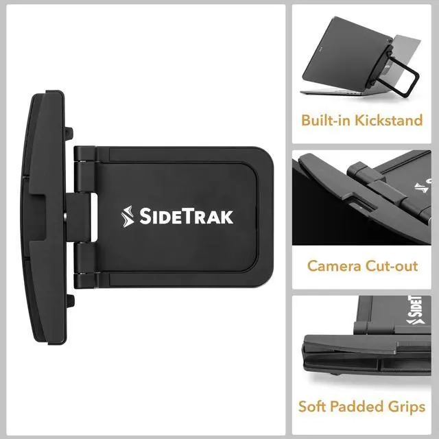 Alt view image 5 of 5 - SideTrak Swivel Tablet Mount | Mount for Phones, iPads, Tablets, and Other | Compatible with iPad and Apple Sidecar | Tablet Holder with Kickstand | for Laptops and Countertops | Holds Up to 1 lb.