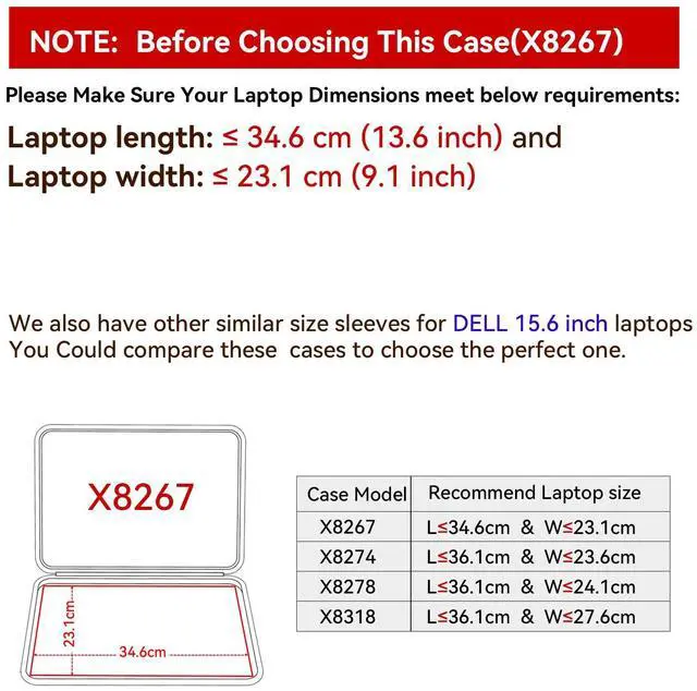 Alt view image 2 of 5 - Smatree Hard EVA Protective Sleeve Case Only Compatible for 15 inch Dell Precision 5570 Workstation, for 15.6 inch Dell XPS 15 9530 Laptop Waterproof and Anti-Shock Sleeve (X8267)