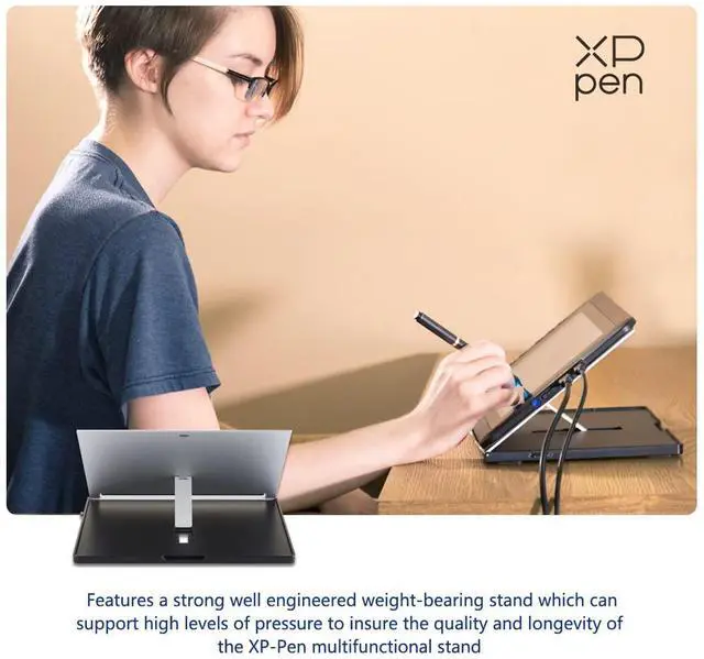 Alt view image 5 of 5 - XP-PEN AC18 Multifunctional Metal Drawing Pen Tablet Stand for Pen Display Drawing Graphic Monitor Prevented Skidding Stander Holder