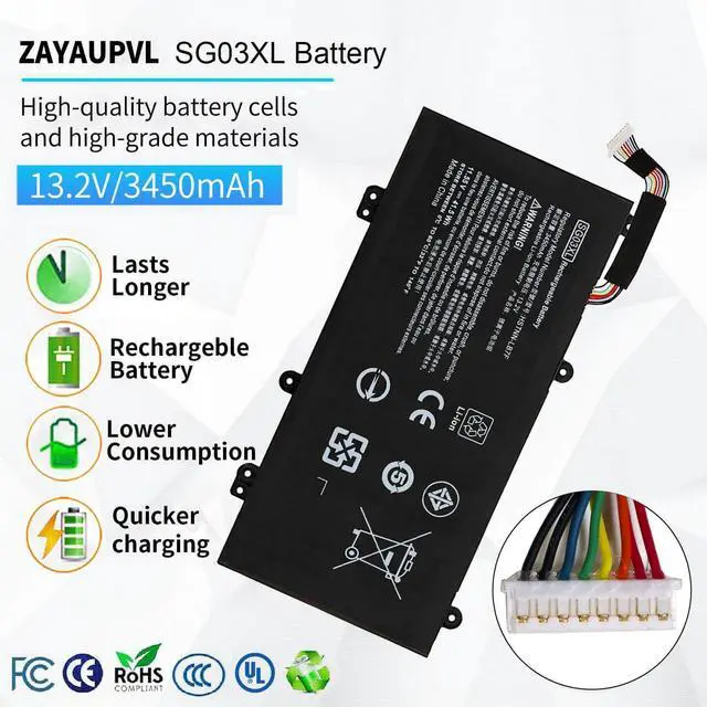 Alt view image 2 of 5 - SG03XL 849048-421 Battery for HP Envy M7 M7-U009DX M7-U109DX 17T-U000 CTO 17-U273CL 17-U275CL 17-U163CL 17-U177CL HSTNN-LB7E HSTNN-LB7F W2K88UA W2K91UA W2K93UA 849315-856 849314-850 849315-850 41.5Wh