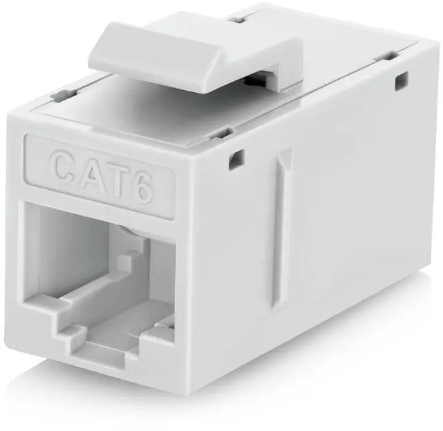 Main image of Everest 48-Pack Cat6 RJ45 Keystone Coupler - Female to Female - Cat 6 Couplers - Ethernet Cable Extender