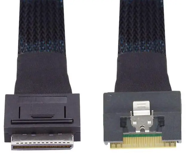 Main image of chenyang SFF-8611 8i to SFF-8654 8i 8X Oculink PCIe PCI-Express Slimline SSD Data Active Cable 50cm