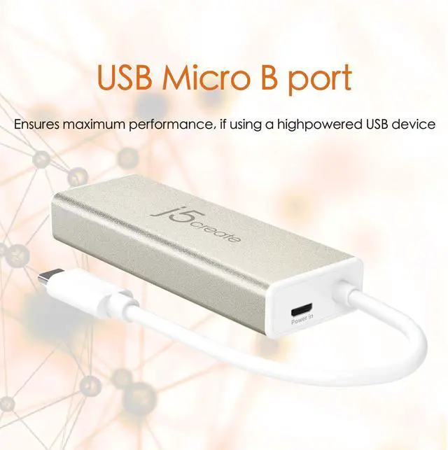 Alt view image 2 of 5 - j5create USB C Hub Adapter Dongle USB 3.1 Type C Cable to 3-Port USB 3.0 & VGA Multi-Monitor Display | SuperSpeed Backwards Compatible with USB 2.0 for Apple MacBook, Windows Laptops, Tablets