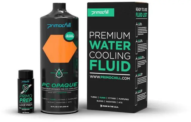 Alt view image 2 of 3 - PrimoChill Opaque Computer WaterCooling Fluid - Pre-Mix (32oz) - Blood Orange