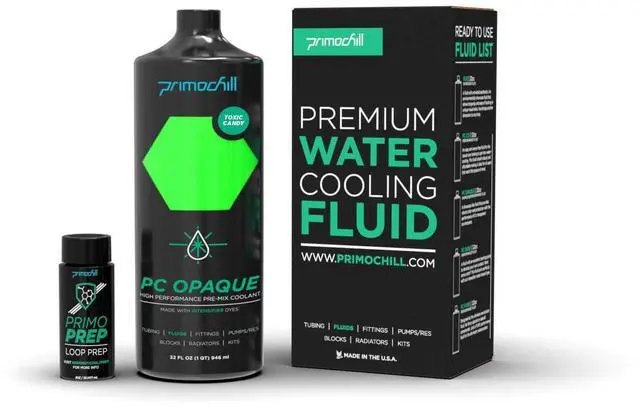 Alt view image 2 of 3 - PrimoChill Opaque Computer WaterCooling Fluid - Pre-Mix (32oz) - Toxic Candy