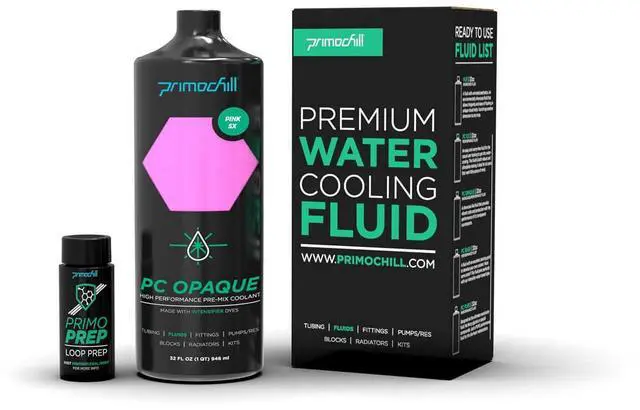 Alt view image 2 of 3 - PrimoChill Opaque Computer WaterCooling Fluid - Pre-Mix (32oz) - Pink SX