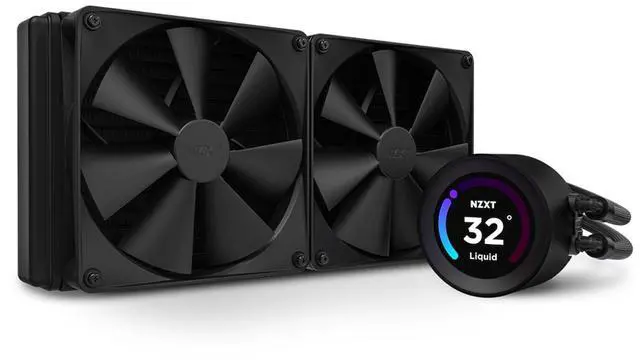 Alt view image 4 of 5 - NZXT Kraken 280mm AIO CPU Liquid Cooler with Customizable LCD Display, High-Performance Pump, and 2x F140P Fans