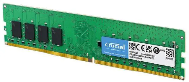 Main image of Crucial 16GB DDR4 RAM, 3200MHz (PC4-25600) CL22 Desktop Memory, UDIMM 288-Pin, Downclockable to 2933/2666MHz, Compatible with Intel and AMD Ryzen - CT16G4DFRA32A