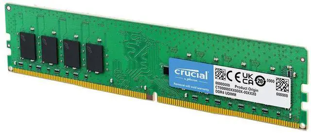 Main image of Crucial 32GB DDR4 RAM, 3200MHz (PC4-25600) CL22 Desktop Memory, UDIMM 288-Pin, Downclockable to 2933/2666MHz, Compatible with Intel and AMD Ryzen - CT16G4DFRA32A