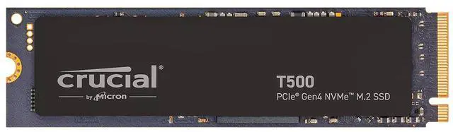 Main image of Crucial T500 500GB Gen4 NVMe M.2 Internal Gaming SSD, Up to 7200MB/s, Laptop & Desktop Compatible + 1mo Adobe CC All Apps - CT500T500SSD8
