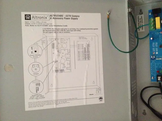 Alt view image 2 of 5 - Altronix Power Supply 8Out 12VDC Or 24VDC @ 4A (ALTV1224DC)