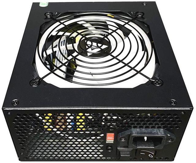 Alt view image 4 of 5 - Apevia ATX-ES600-RGB Essence 600W ATX Semi-Modular Gaming Power Supply with Auto-Thermally Controlled 120mm RGB Fan, 115/230V Switch, All Protections