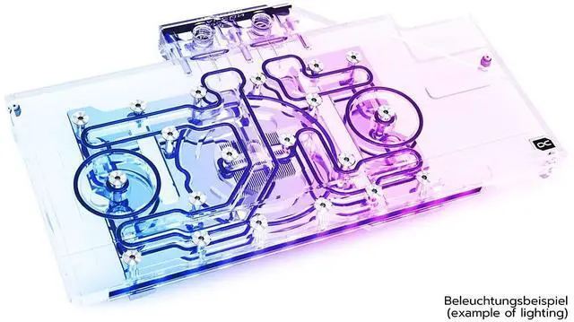 Alt view image 2 of 3 - Alphacool Eisblock Aurora Acryl GPX-A Radeon RX 6800 Nitro+ with Backplate (11962)
