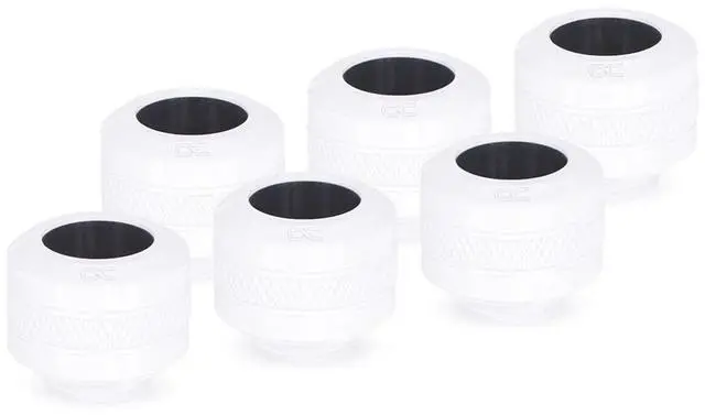 Main image of Alphacool 17483 Eiszapfen PRO 13mm HardTube Fitting G1/4 - White Sixpack