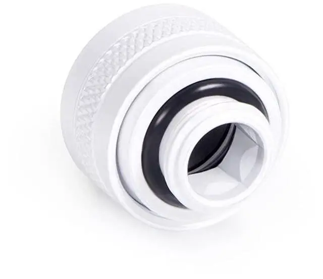 Alt view image 3 of 5 - Alphacool 17483 Eiszapfen PRO 13mm HardTube Fitting G1/4 - White Sixpack