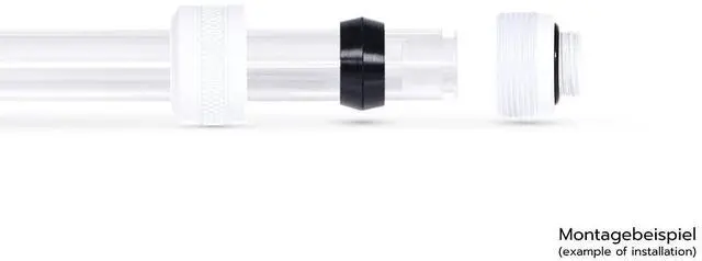 Alt view image 4 of 5 - Alphacool 17483 Eiszapfen PRO 13mm HardTube Fitting G1/4 - White Sixpack