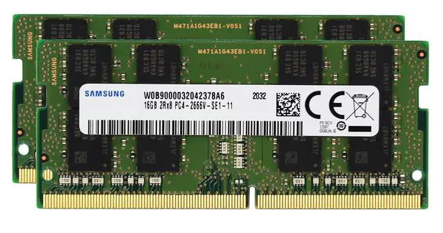 Main image of Factory Original 32GB (2x16GB) Compatible for Lenovo Legion, ThinkCentre, Thinkstation, ThinkPad, ThinkBook DDR4 2666MHz PC4-21300 SODIMM 2Rx8 CL19 1.2v Laptop Notebook Memory RAM Upgrade Adamanta