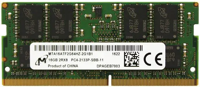 Main image of Factory Original 16GB (1x16GB) Laptop Memory Upgrade Compatible for Lenovo Flex 4, Ideapad, Thinkpad, Yoga DDR4 2133Mhz PC4-17000 SODIMM 2Rx8 CL15 1.2v RAM Adamanta