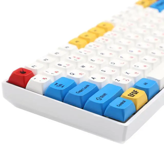 Alt view image 4 of 5 - YMDK PBT Keycaps ZDA Similar to XDA Japanese Keycap Dye Sub for MX Keyboard 104 87 GK61 96 84 GK64 68 Key caps (123 Gundam)