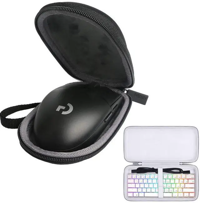 Main image of co2CREA Hard Case for Logitech G305 Mouse + RK RK61 60% Gaming Keyboard