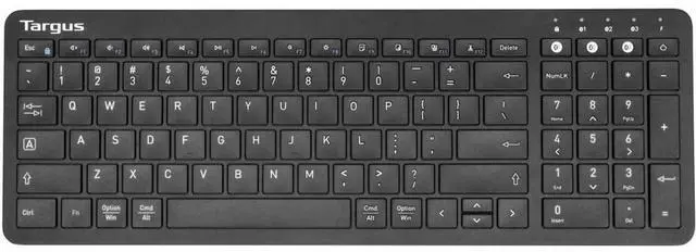 Alt view image 3 of 5 - Targus Midsize Multi-Device Bluetooth Keyboard and Mouse Bundle - Compatible with Chrome OS, Windows, macOS, iOS, and Android (AKM619AMUS)