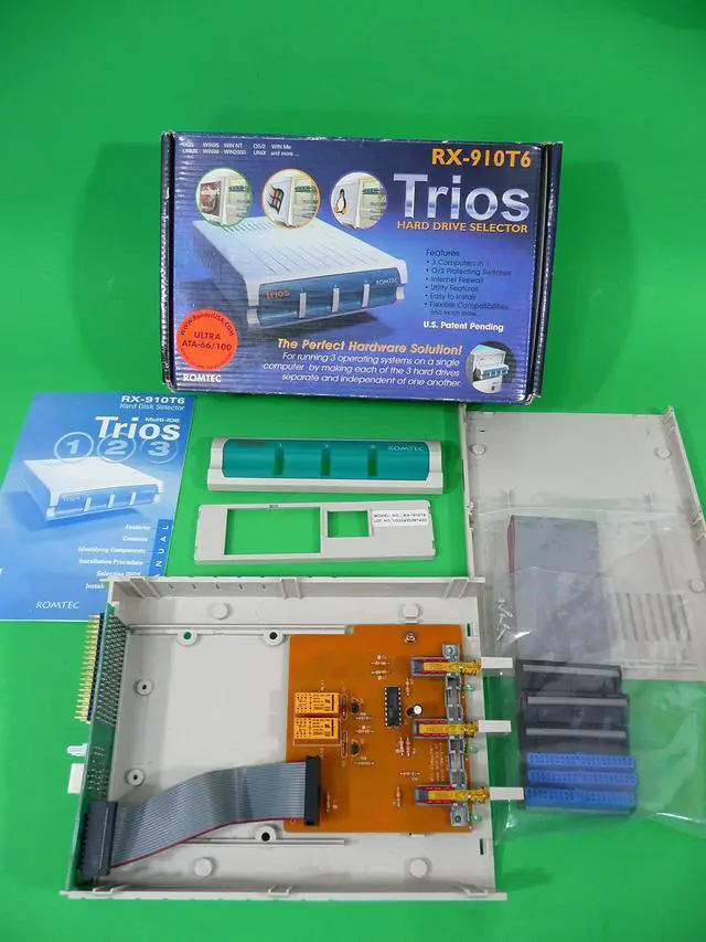 Main image of Romtec Trios Rx-910t6 Manual Boot Selector Switch for 3 EIDE Hd