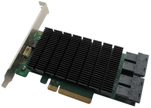 Alt view image 2 of 4 - HighPoint Technologies RocketRAID 3740C PCIe 3.0 x8 16-Port 12Gb/s SAS RAID Controller (RR3740C)
