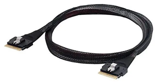 Main image of xiwai PCI-E Slimline SAS 4.0 SFF-8654 8i 74pin Host to SFF-8654 74Pin Slim SAS Target Cable 50cm