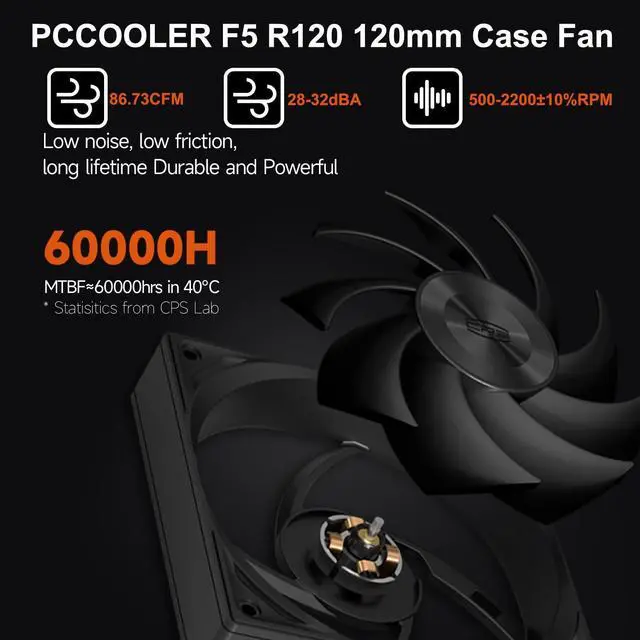 Alt view image 3 of 5 - PCCOOLER RZ620 CPU Cooler TDP CPU Air Cooler Dual Tower CPU Fan 6 HeatPipe CPU Cooling System with Three Modes PWM Silent Fans, Easy Install Air Cooler for Intel LGA 115X/1200/1700,AMD AM4/AM5,BK