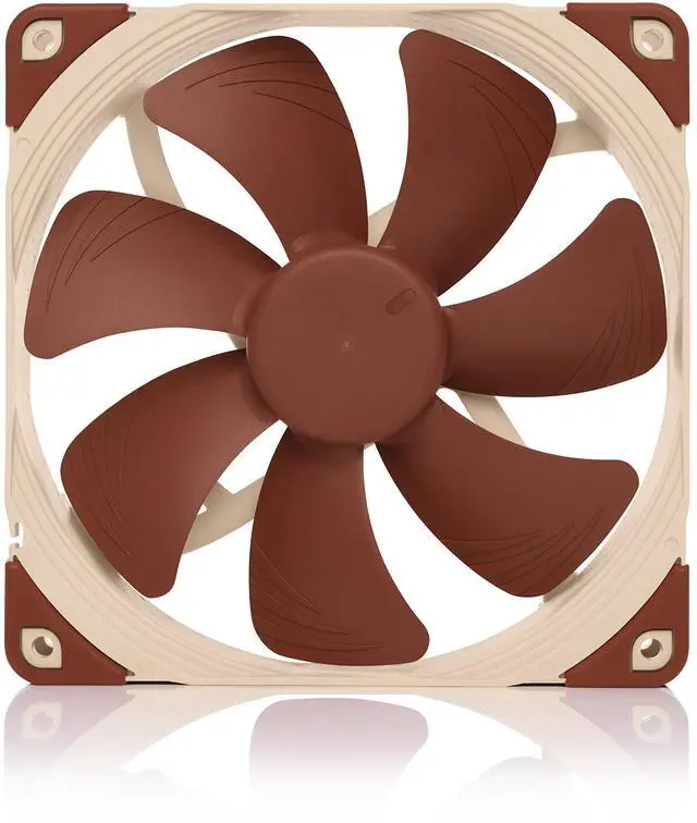 Alt view image 2 of 5 - Noctua NF-A14 FLX, Silent Fan, 3 Pins (140mm, Brown)