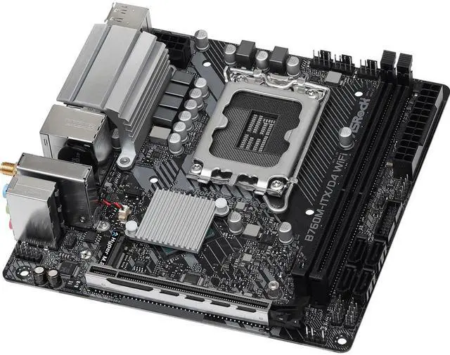 Alt view image 4 of 5 - ASRock B760M-ITX/D4 WiFi Supports 13th Gen & 12th Gen Intel® Core Processors (LGA1700)