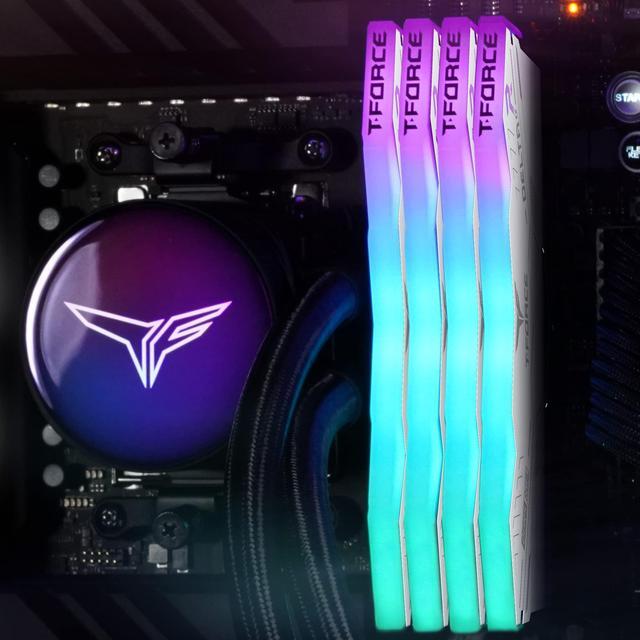 Alt view image 3 of 5 - TEAMGROUP T-Force Delta Alpha RGB DDR5 Ram 32GB Kit (2x16GB) 6000MHz (PC5-48000) CL38 Intel XMP 3.0 & AMD Expo Compatible Desktop Memory Module Ram White - FF8D532G6000HC38ADC01