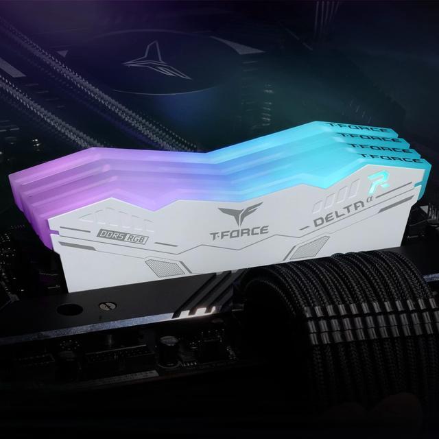 Alt view image 5 of 5 - TEAMGROUP T-Force Delta Alpha RGB DDR5 Ram 32GB Kit (2x16GB) 6000MHz (PC5-48000) CL38 Intel XMP 3.0 & AMD Expo Compatible Desktop Memory Module Ram White - FF8D532G6000HC38ADC01