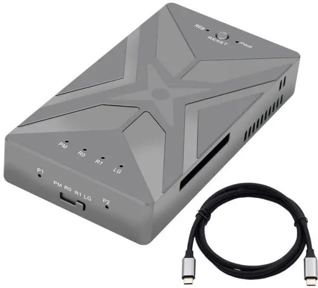 Main image of ChenYang Dual M.2 NVME SSD to USB 3.2 GEN 2x2 20Gbps 2 in 1 Combo JBOD HDD Disk Drive Enclosure Adapter with Built-in Cooling Fan
