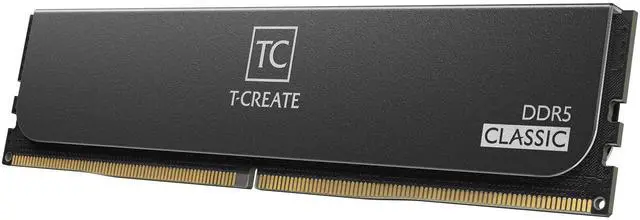 Alt view image 5 of 5 - TEAMGROUP T-Create Classic 10L DDR5 64GB Kit (2 x 32GB) 5600MHz (PC5-44800) CL46 Hynix IC Desktop Memory Module Ram, Supports Both Intel & AMD - CTCCD564G5600HC46DC01, Black-UDIMM