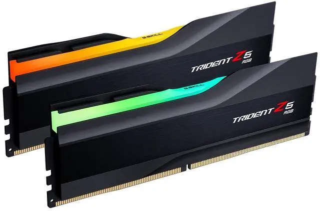 Main image of G.SKILL Trident Z5 RGB Series (Intel XMP 3.0) DDR5 RAM 32GB (2x16GB) 7200MT/s CL34-45-45-115 1.40V Desktop Computer Memory UDIMM - Matte Black (F5-7200J3445G16GX2-TZ5RK)