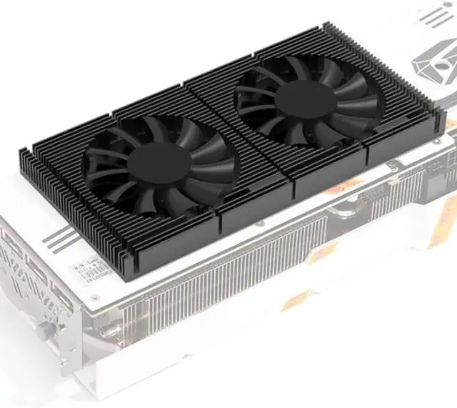 Main image of GPU Backplate Radiator, Aluminum Alloy Graphics Card Backplane Heatsink 4 Pin Backplane Memory Cooler for RTX3090 3080 3070
