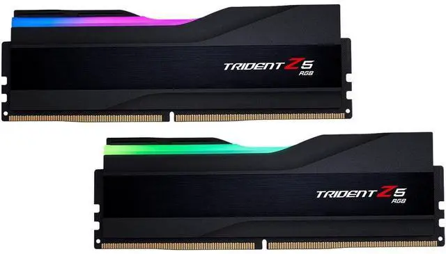 Main image of G.SKILL Trident Z5 RGB Series (Intel XMP 3.0) DDR5 RAM 32GB (2x16GB) 5600MT/s CL28-34-34-89 1.35V Desktop Computer Memory UDIMM - Matte Black (F5-5600J2834F16GX2-TZ5RK)