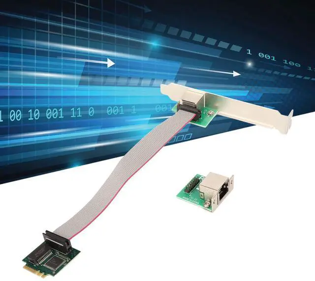 Alt view image 3 of 5 - Gigabit Ethernet Server Adapter, M.2 A E Key Single Port Gigabit Server NIC Adapter 1000M RJ45 Ethernet NIC.