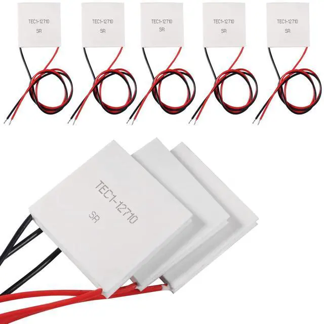 Main image of Diitao 8PCS TEC1-12710 Semiconductor Refrigeration Tablets Heatsink Thermoelectric Cooler Cooling Plate Cooler Module 12V 6A Peltier Plate Elemente Module 40x40MM