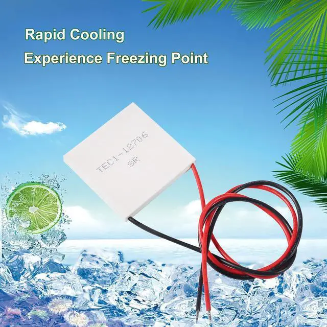 Alt view image 2 of 5 - Diitao 8PCS TEC1-12710 Semiconductor Refrigeration Tablets Heatsink Thermoelectric Cooler Cooling Plate Cooler Module 12V 6A Peltier Plate Elemente Module 40x40MM