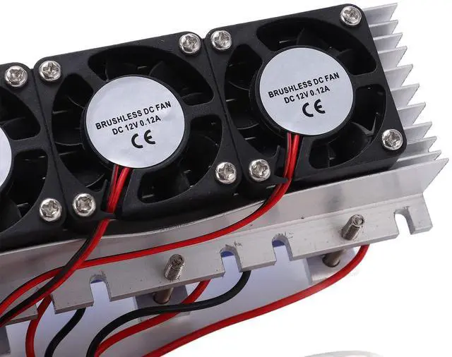 Alt view image 2 of 5 - 12V 4-Chip TEC1-12706 Thermoelectric 240w Peltier Cooler DIY Air Cooling Device Thermoelectric Refrigeration Cooling System Kit